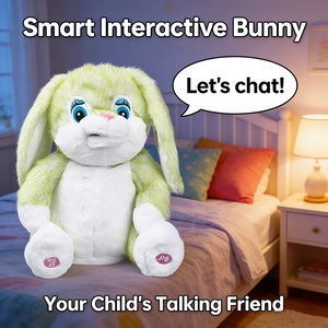 Conejito de Peluche Interactivo con IA, Juguete Inteligente con Diálogos en Inglés, Canto, Cuentos, Aprendizaje de Matemáticas, Control por Aplicación, Regalo Educativo <span class=keywords><strong>para</strong></span> Niños - Product Image 2
