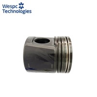 Kit de piston en alliage d'aluminium Wespc 3135M111 pour moteur diesel Perkins 1104/1106, cylindre STD 105 mm, segments de reconstruction, axe ISO9001