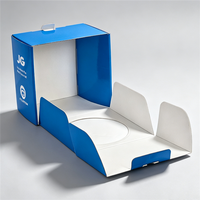 Boîte d'emballage personnalisée en carton ondulé pour ballon de football, avec fenêtre ronde, pliable, pour la Coupe du Monde