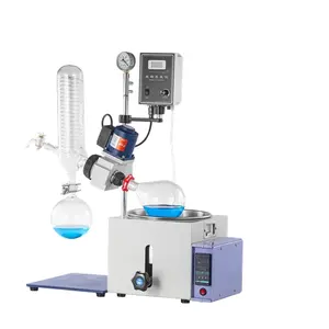 Evaporador rotativo de tubo espiral, instrumento de destilação e purificação de destilação série RE, instrumento de evaporação rotativa de cristalização