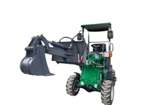 Chargeur frontal électrique 0,5 TONNE, mini-tracteur à roues avec godet, moteur 4KW et haute efficacité
