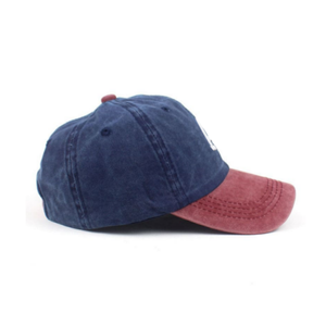 Vente en gros Casquette de baseball non structurée unisexe de haute qualité bicolore personnalisée denim 3D brodé logo 6 panneaux pour le sport - Product Image 4
