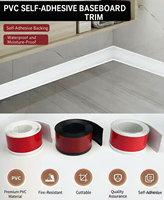 Plinthe autocollante souple en PVC, moulure décorative en vinyle pour la décoration murale de la maison et du bureau