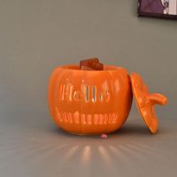 Diffuseur d'huiles essentielles créatif en céramique en forme de citrouille, écologique, brûleur d'aromathérapie, décoration d'Halloween, aromatique