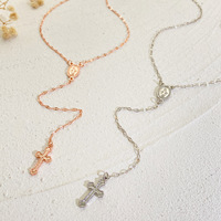 Mode européenne et américaine nouveau collier croix Madonna collier femmes mode pendentif gland collier
