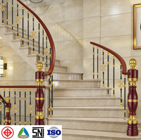 Prix le plus bas intérieur en aluminium main courante balustrade escalier main courante accessoires en aluminium escalier main courante en aluminium balustrade