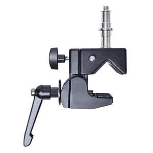 Super Clamp para Estudio Fotográfico, Tornillo de 1/4" y 3/8", Espiga de 5/8", Aluminio Fundido Sólido, Rango de Sujeción de 0.5-2.1", Iluminación para Fotografía y Video - Product Image 6