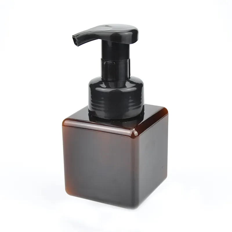 Оптовая продажа из Китая новый дизайн 250 мл 400 мл янтарная черный жидкое мыло для рук дозатор пены для бутылки