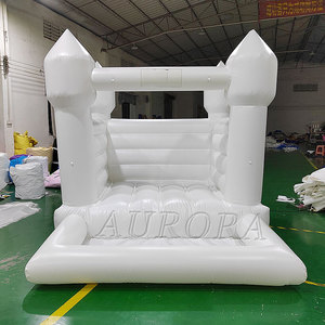 Mini Casa <span class=keywords><strong>de</strong></span> rebote blanca, castillo inflable comercial para exteriores, casa <span class=keywords><strong>de</strong></span> rebote para niños, castillo hinchable con pozo <span class=keywords><strong>de</strong></span> bolas - Product Image 3
