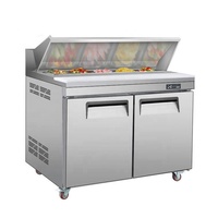 Réfrigérateur de présentation de salades pour restaurant, comptoir de service de salades, bar à salades, refroidisseur de bar à salades