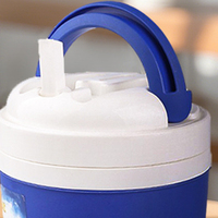 LIHENG 2L Household Hand-Held EPS Insulated Cooler Large Capacity for Rice Soup Porridge and Soy Milk Ice Cooler Box