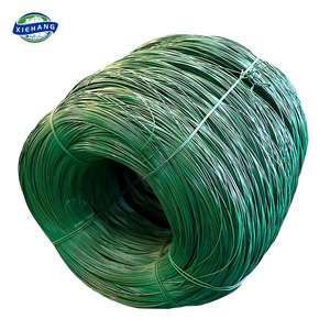 Filo di Ferro Rivestito in PVC Verde Resistente alle Intemperie ad Alta Tensione Calibro 12 14 16 18 - Product Image 1