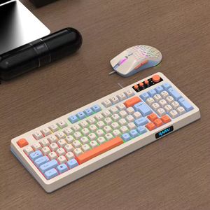 Wholesale USB Membrane 98-Key 6-Key Anti-Ghosting <b>Wired</b> Computer Game <b>Keyboard</b> with Multi-color Keycap Anti-slip Foot Bracket - Product Image 6