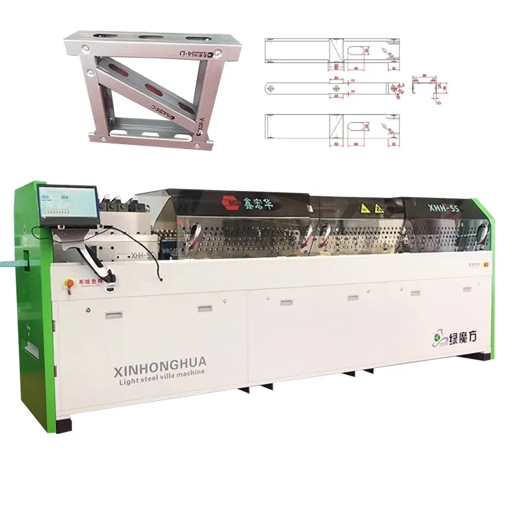 La solution de cadre en acier a construit la machine de construction de charpente métallique formée à froid de maisons