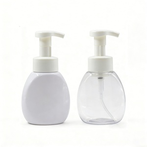 Bouteilles rondes en plastique blanches personnalisées de 250 ml et 300 ml avec pompe à mousse pour savon pour les mains, lotion pour le corps, shampoing - Product Image 6