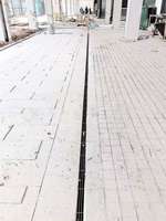 Série complète EN1433 de caniveaux de drainage en béton polymère, grilles en fonte ductile et en acier inoxydable pour projets municipaux et commerciaux