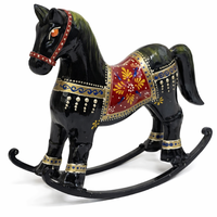 Cheval à Bascule Écologique en Fer Design Moderne Figurine Décorative Maison Bureau Chambre Enfant Table – Durable Fait Main Personnalisable