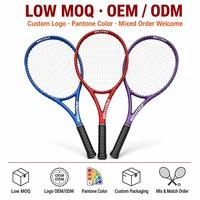 Raquette de tennis en carbone intégral, vente chaude, conception personnalisée OEM, multicolores, équipement sportif en gros