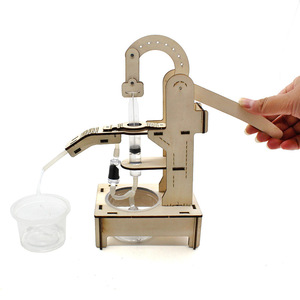 Kit de modelo de bomba de agua de madera, manual, experimento científico, juguete educativo STEM para niños de 7 a 9 años - Product Image 3