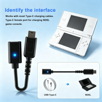 Adaptateur de charge USB-C filaire pour DS Lite avec matériau PVC pour console DS Lite