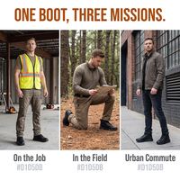 Bottes de travail pour hommes, personnalisées en usine, noires, mi-hautes, en tissu imperméable et maille, avec embout de protection, antidérapantes et résistantes aux perforations