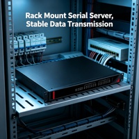 Serveur de périphériques série industriel à montage en rack, 24 ports RS485 RS232 vers TCP/IP, COM virtuel, configuration Web, double LAN YLDJ-028/YLDJ-0216