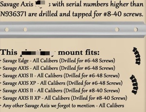 Montura de Mira Telescópica Savage de Aluminio con Base de Montaje de 20 mm, Alto Rendimiento, Ligera y Resistente a los Golpes para Axis/Axis II/Edge - Product Image 4