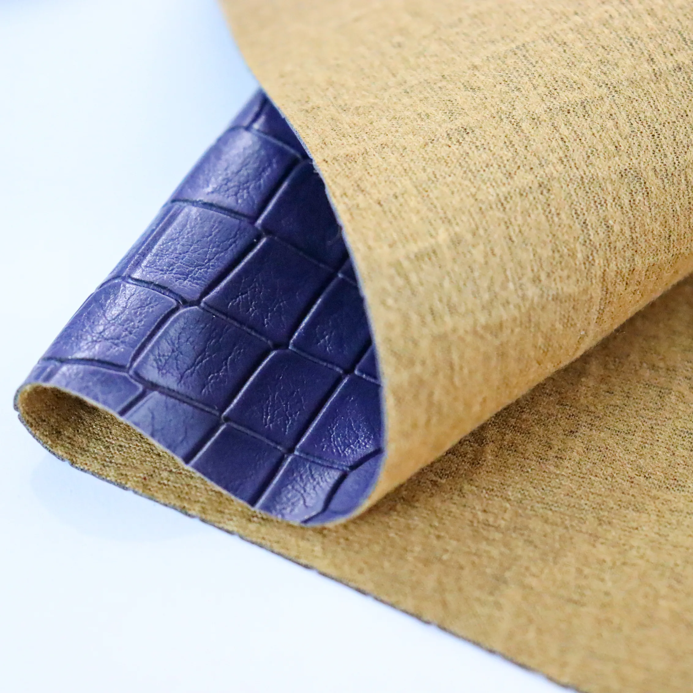 Finition en cuir de haute qualité en cuir PU durable motif de peau de crocodile animal personnalisable