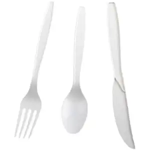 Take Out Wrapped PS Plastic Forks Spoons And Knives Disposable Plastic Cutlery Sets With Napkin Packets