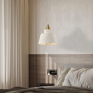 โคมไฟห้อยเพดานสไตล์นอร์ดิก งานแฮนด์เมดแบบญี่ปุ่น วาบิ-ซาบิ ดีไซน์มินิมอล สร้างสรรค์ โดดเด่นไม่ซ้ำใคร เหมาะสำหรับห้องนอน - Product Image 3