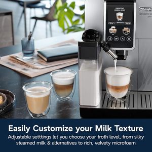 <span class=keywords><strong>Machine</strong></span> <span class=keywords><strong>à</strong></span> café DL-12 Dinamica Plus 20 bars avec mousseur <span class=keywords><strong>à</strong></span> lait intégré, moulin <span class=keywords><strong>à</strong></span> café intégré, 5 recettes <span class=keywords><strong>à</strong></span> une touche, nettoyage facile pour la maison - Product Image 3