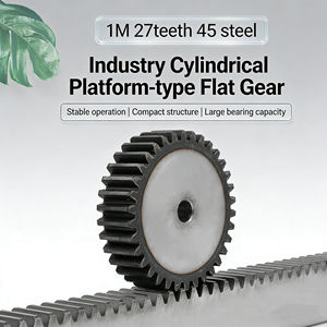 Engrenage droit 1 module 27 dents M1 27T en acier haute fréquence de maille, engrenage cylindrique pour système de transmission, livraison express immédiate - Product Image 1