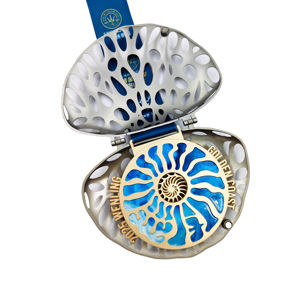 Medaglia Personalizzata in Lega di Zinco Placcata Argento per Sfida Virtuale Ispirata a 'L'Anello del Signore' con 'L'Occhio di Sauron' - Product Image 2