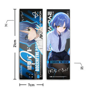 Hot 4 Designs <span class=keywords><strong>Bocchi</strong></span> le <span class=keywords><strong>Rock</strong></span> Laser Ticket Personnage de Dessin Animé Trombone Signet Mignon Yamada Ryo <span class=keywords><strong>Anime</strong></span> Carte Flash Personnalisée - Product Image 4