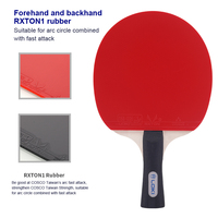Raquettes de Tennis de Table Loki OEM/ODM moins chères à 7 plis avec ensemble de palettes de Ping-Pong professionnelles en caoutchouc ITTF