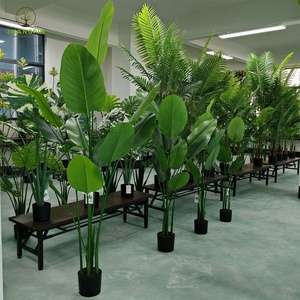 Home Decor Simulation Palme Künstliche Pflanze Ficus Lyrata Dypsis Lutescens Künstlicher Bananen baum Tropischer Künstlicher Baum - Product Image 4
