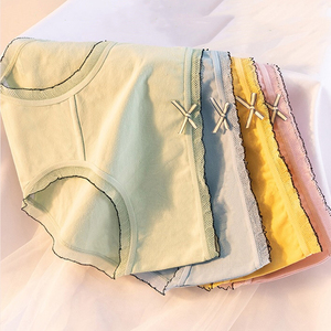 Culottes à nœud pour filles, vente en gros, moins cher, sous-vêtements confortables pour la peau, <span class=keywords><strong>Tanga</strong></span>, culottes en coton respirant pour femmes - Product Image 3