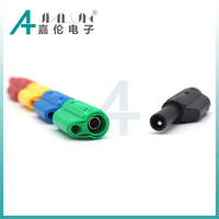 JIALUN Connecteurs banane et pointe en cuivre pur de 3mm Assemblage de prise de sécurité pour tester et souder le type de fil