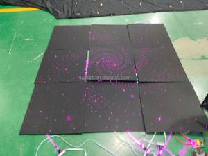 Painéis de Teto de Fibra Óptica para Teatro com Efeitos de Estrelas Cadentes em Plástico, Mudança de Cores Multicoloridas, Controle DMX512, Luz LED Fácil - Product Image 1