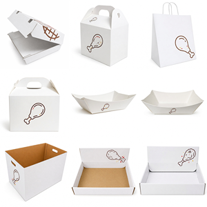 Boîtes à frites personnalisées, petits contenants à frites, supports à frites, gobelets à popcorn jetables, boîtes à emporter en papier - Product Image 2