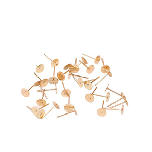 Flat <b>Round</b> Earring <b>Posts</b> Silver Gold Jewelry Findings DIY Craft 5000 Pieces Per Pack - Product Image 5