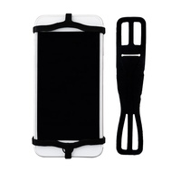 Support de téléphone en silicone pour vélo, anti-chute, réglable, étanche, compatible avec les téléphones de 5,5 à 6,7 pouces, pour tableau de bord de voiture et bureau