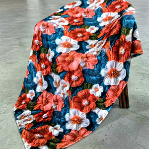 3D Ultra-HD Floral Flannel Nap <b>Blanket</b> - Soft & Warm Office <b>Throw</b> with 3D Print - Product Image 1