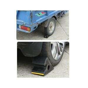 <span class=keywords><strong>Cale</strong></span> <span class=keywords><strong>de</strong></span> <span class=keywords><strong>roue</strong></span> robuste en caoutchouc massif antidérapante pour camions, avions, chariots élévateurs, avec réflecteur prismatique haute intensité - Product Image 3