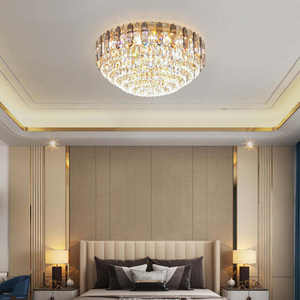 Lámpara colgante de techo redonda con bola de cristal de araña de lujo con Control remoto más vendido - Product Image 4