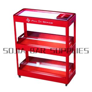 Bar KTV moderne LED Mobile pour armoire à Champagne lumineux noir pêche rouge casier à vin et Base d'affichage pour la fête casier à vin en métal - Product Image 2