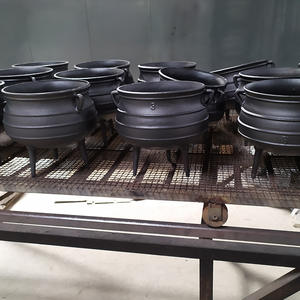 Asequible olla de hierro fundido de 3 patas-Caldero sudafricano tradicional para acampar y Cocinar a fuego abierto - Product Image 5