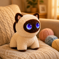 Boneka Kucing Pintar AI yang Dapat Berbicara, Interaktif, Memberikan Umpan Balik Emosional, Robot Pendamping Edukatif & Hiburan untuk Hadiah Anak-Anak
