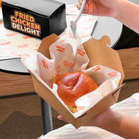 Papier d'emballage jetable personnalisé, écologique, biodégradable, résistant à la graisse, de qualité alimentaire, avec revêtement PE simple face pour les hamburgers