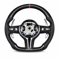 Volant en fibre de carbone ergonomique résistant aux rayures, adapté aux BMW F16 F20 F21 F46 E80 F30 F35 E83 E84 E60 E87